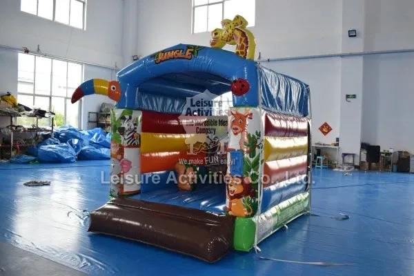 Mini Inflatable Bouncy Castle Jungle With Roof