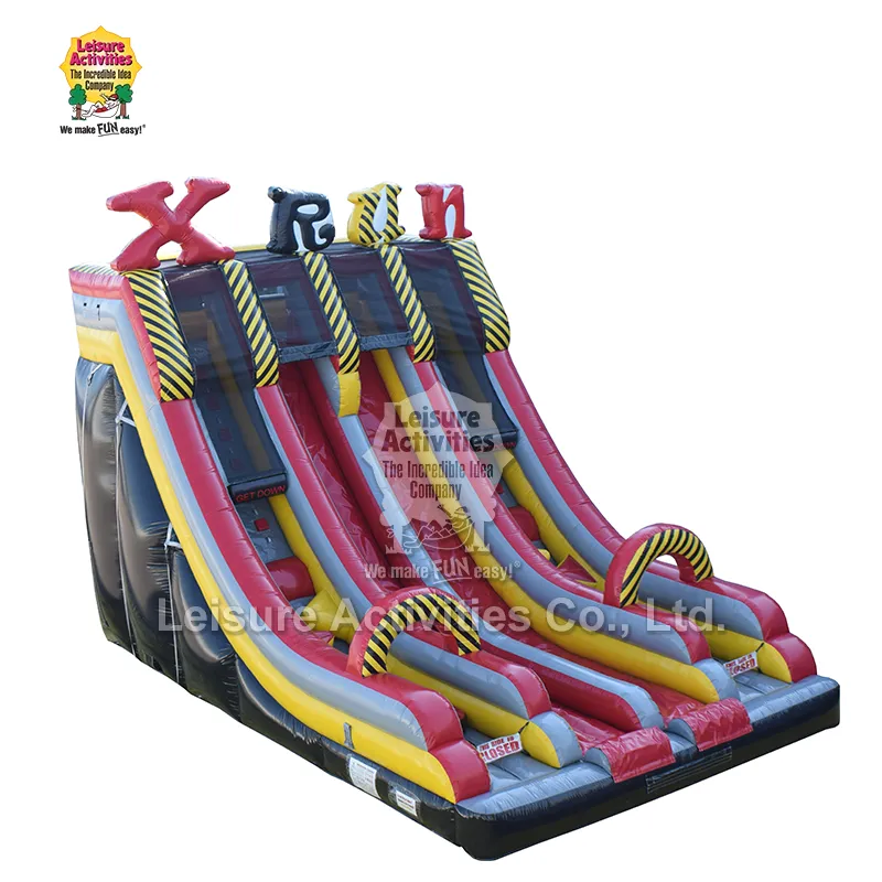 Oppblåsbar Xtreme Fun Run Double Lane Slide Oppblåsbar Xtreme Fun Run Double Lane Slide