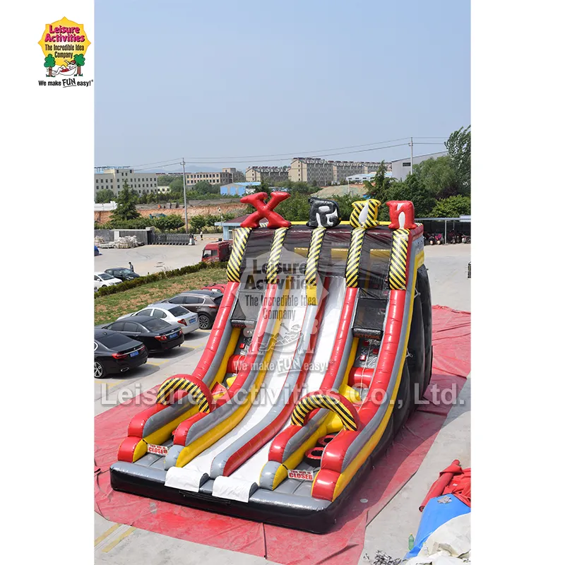 Oppblåsbar Xtreme Fun Run Double Lane Slide